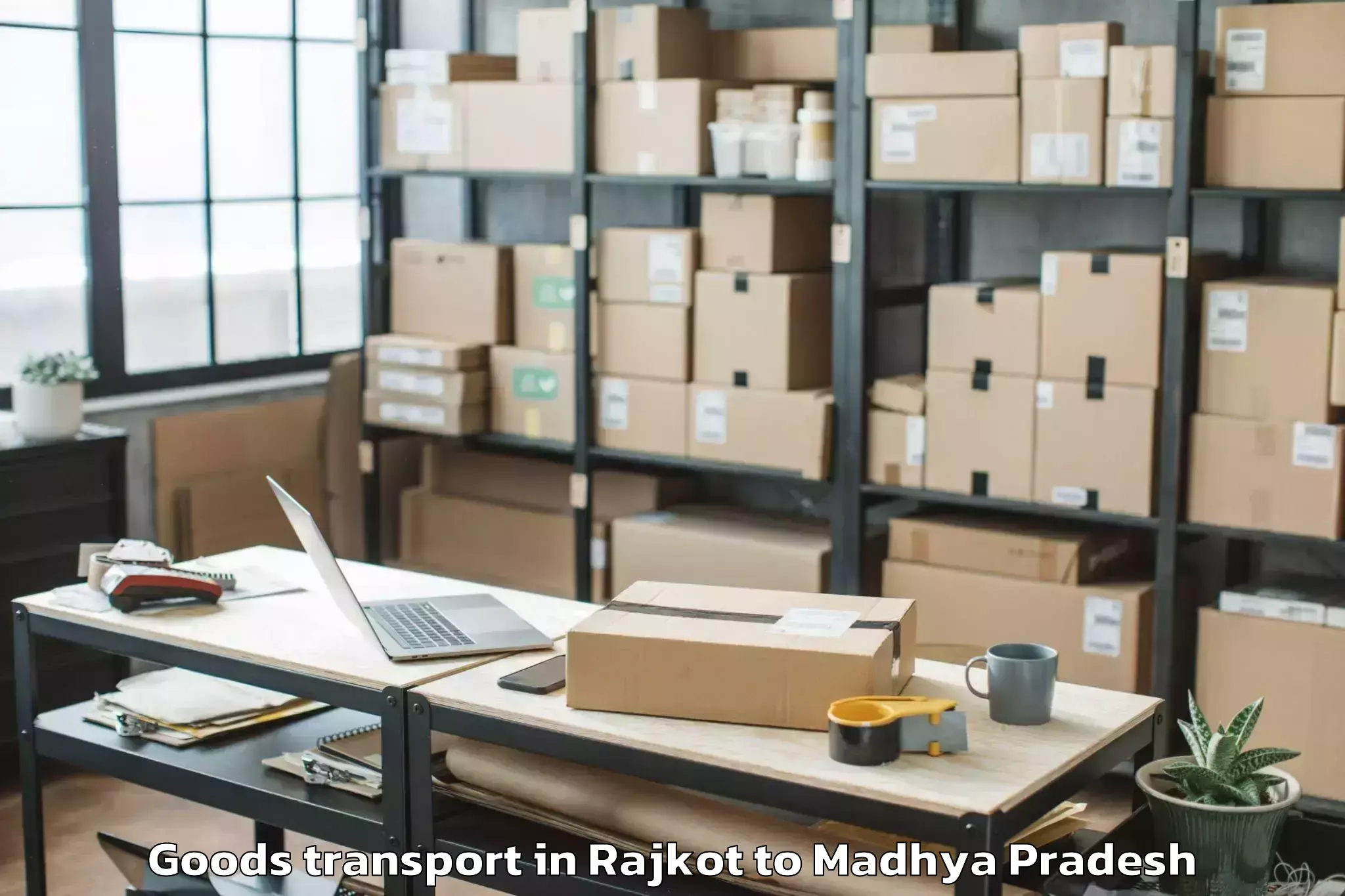 Comprehensive Rajkot to Abhilashi University Rewa Goods Transport